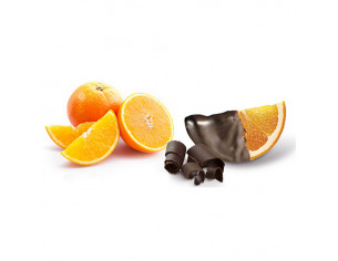 naranja con chocolate